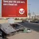 Illustration for article titled This Giant Crashed Cellphone Ad Campaign Has Me Confused